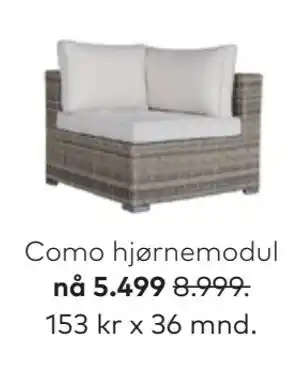 Skeidar Como hjørnemodul tilbud