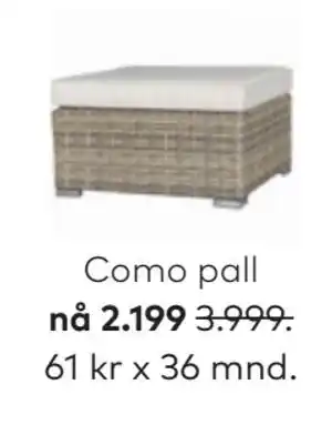 Skeidar Como pall tilbud