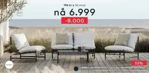 Skeidar Vega sofagruppe tilbud