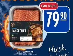 Rema 1000 LAKSEFILET M/SKINN tilbud