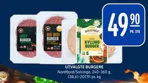 Rema 1000 UTVALGTE BURGERE tilbud