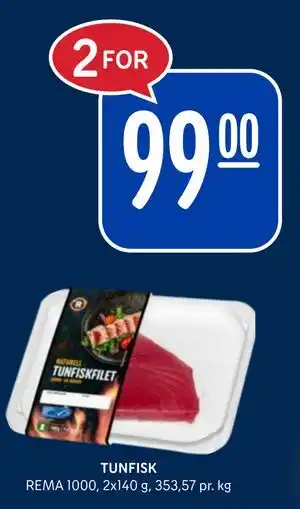 Rema 1000 TUNFISK tilbud