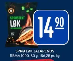 Rema 1000 SPRØ LØK JALAPENOS tilbud