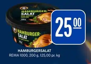 Rema 1000 HAMBURGERSALAT tilbud