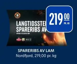 Rema 1000 SPARERIBS AV LAM tilbud