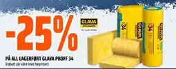 Obs Bygg 25% PÅ ALL LAGERFØRT GLAVA PROFF 34 tilbud