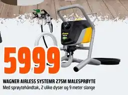 Obs Bygg WAGNER AIRLESS SYSTEMR 275M MALESPRØYTE tilbud