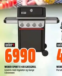 Obs Bygg WEBER SPIRIT E-410 GASSGRILL tilbud