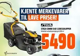 Obs Bygg STIGA COMBI 548 S GRESSKLIPPER tilbud