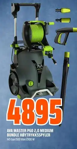 Obs Bygg AVA MASTER P60 2,0 MEDIUM BUNDLE HØYTRYKKSSPYLER tilbud