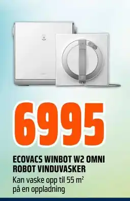 Obs Bygg ECOVACS WINBOT W2 OMNI ROBOT VINDUVASKER tilbud