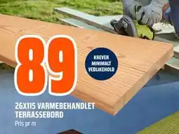 Obs Bygg 26X115 VARMEBEHANDLET TERRASSEBORD tilbud