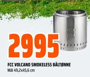 Obs Bygg FCC VOLCANO SMOKELESS BÅLTØNNE tilbud