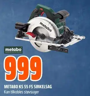 Obs Bygg METABO KS 55 FS SIRKELSAG tilbud
