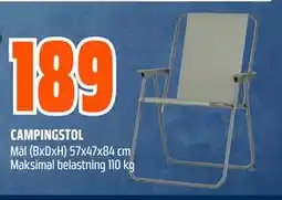 Obs Bygg CAMPINGSTOL tilbud