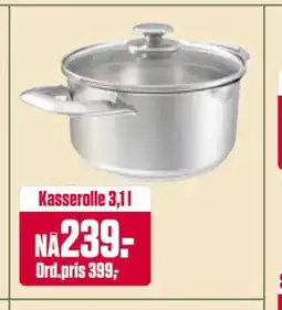 Europris Kasserolle 3,1 l tilbud