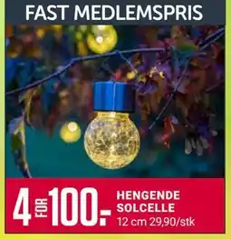Europris HENGENDE SOLCELLE tilbud