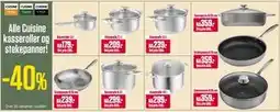 Europris Alle Cuisine kasseroller og stekepanner! tilbud