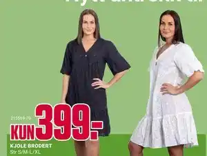 Europris KJOLE BRODERT tilbud