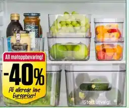 Europris All matoppbevaring! tilbud