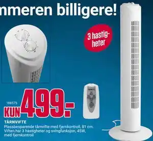 Europris TÅRNVIFTE tilbud