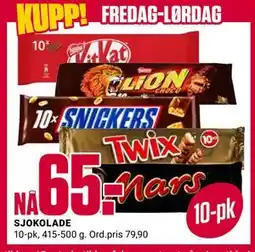 Europris SJOKOLADE tilbud