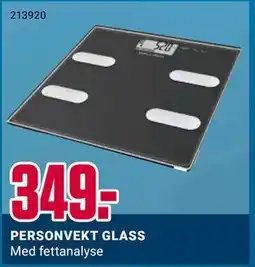 Europris PERSONVEKT GLASS tilbud