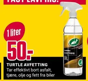 Europris TURTLE AVFETTING tilbud
