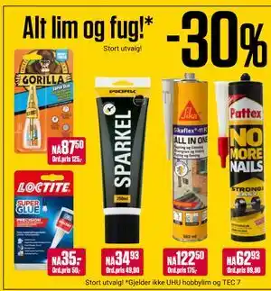 Europris Alt lim og fug! tilbud