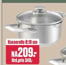 Europris Kasserolle Ø:18 cm tilbud