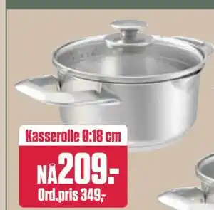 Europris Kasserolle Ø:18 cm tilbud