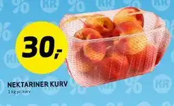 Bunnpris NEKTARINER KURV tilbud