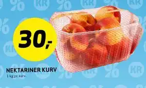 Bunnpris NEKTARINER KURV tilbud
