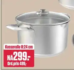 Europris Kasserolle Ø:24 cm tilbud