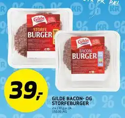 Bunnpris GILDE BACON- OG STORFEBURGER tilbud