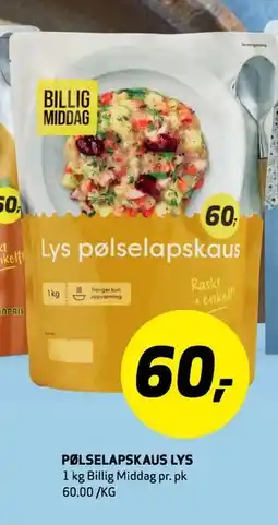 Bunnpris Pølselapskaus Lys tilbud