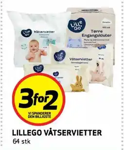 Bunnpris LILLEGO VÅTSERVIETTER tilbud