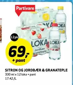 Bunnpris SITRON OG JORDBÆR & GRANATEPLE tilbud