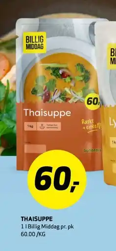 Bunnpris Thaisuppe tilbud