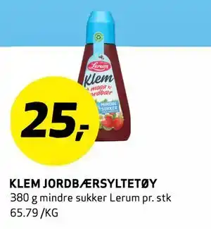 Bunnpris KLEM JORDBÆRSYLTETØY tilbud