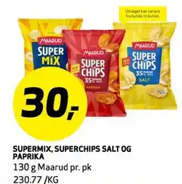 Bunnpris Supermix, Superchips Salt og Paprika tilbud