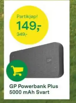 Felleskjøpet GP Powerbank Plus 5000 mAh Svart tilbud