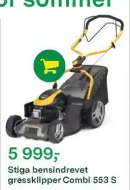 Felleskjøpet Stiga bensindrevet gressklipper Combi 553 S tilbud