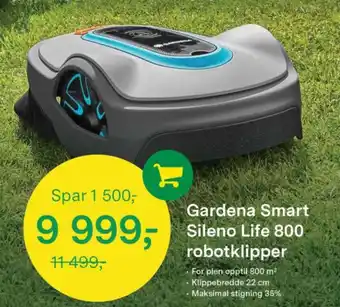 Felleskjøpet Gardena Smart Sileno free klipper tilbud