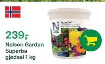 Felleskjøpet Nelson Garden Superba gjødsel 1 kg tilbud