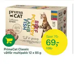 Felleskjøpet PrimaCat Classic våtfôr multipakk tilbud