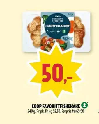 Coop Prix COOP FAVORITTFISKEKAKE tilbud