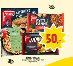Coop Prix FINDUS MIDDAGER tilbud