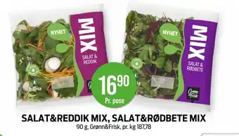 Kiwi Salat&reddik mix, salat&rødbete mix tilbud