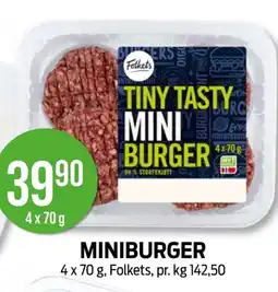 Kiwi FOLKETS Miniburger tilbud